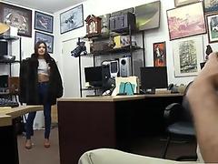 Hot ass babe pawns her pussy and fucked by pawn dude