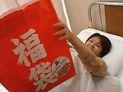 Hairy pussy amateur Mina opens her legs to be fucked in missionary