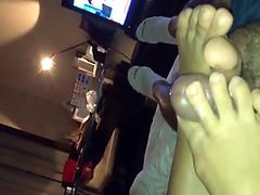 Hong Kong filipina 2 footjob