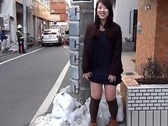 Japanese teen flashing