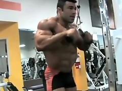 Eduardo Bodybuilder Posing in Gym