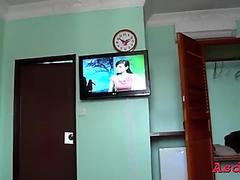 Luxurious teen asian bombshell shows engulfing skills